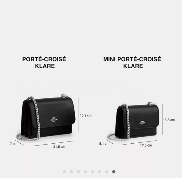 New! Coach Mini Klare Crossbody in Silver (Hardware)/Red - Picture 8 of 10